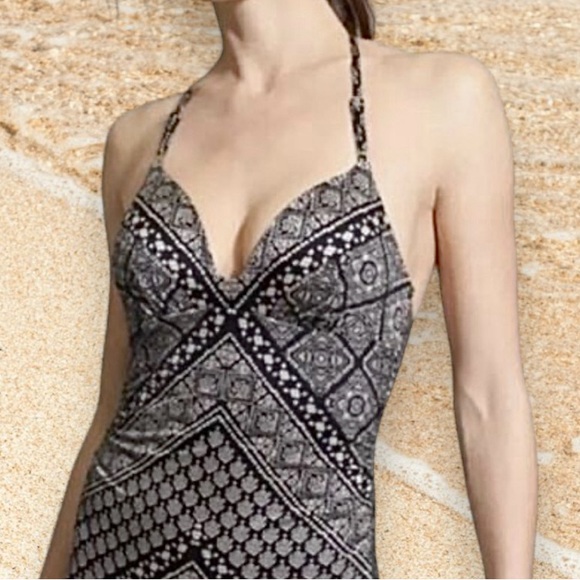 Athleta Printed Tankini Swimsuit Top - Picture 1 of 6